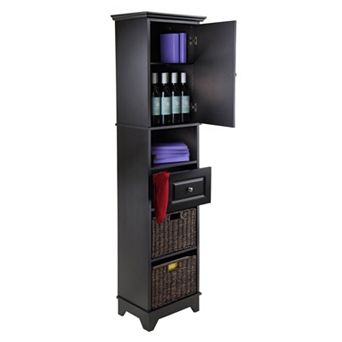 Winsome Wyatt 3 pc Storage Cabinet & Basket Set