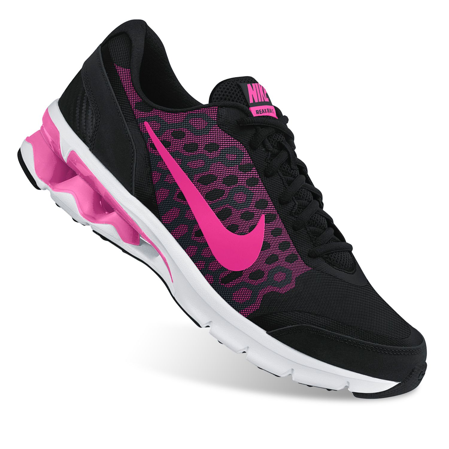 nike women's reax run 5 black pink