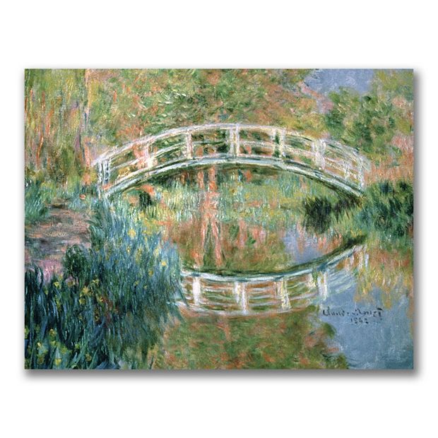 The Japanese Bridge, Giverny'' Canvas Wall Art by Claude Monet