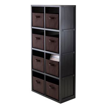 Winsome Timothy 9 pc 8-Cube Storage Shelf & Basket Set