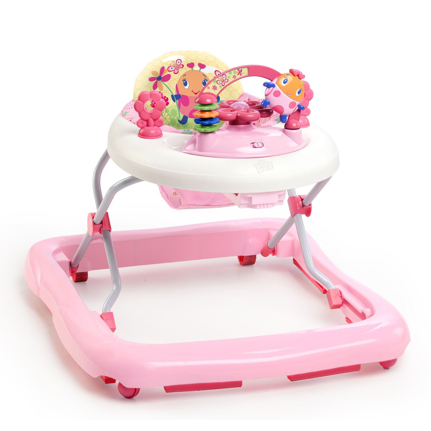 bright starts baby walker pink