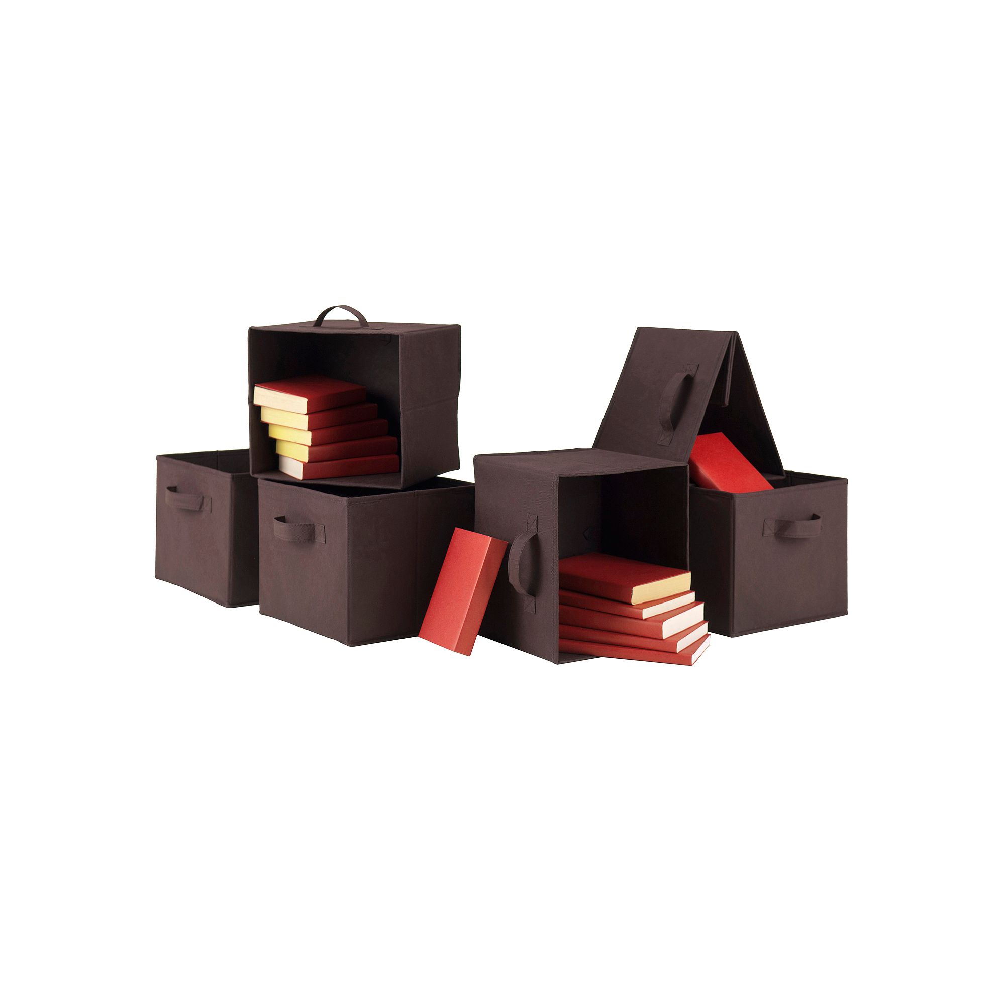 Winsome Capri 6-piece Storage Basket Set, Black