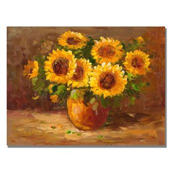 "Sunflowers Still Life" Canvas Wall Art