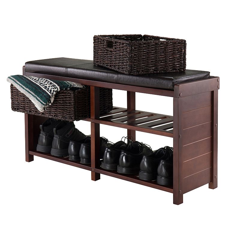 Winsome Colin Storage Bench, Brown, Furniture
