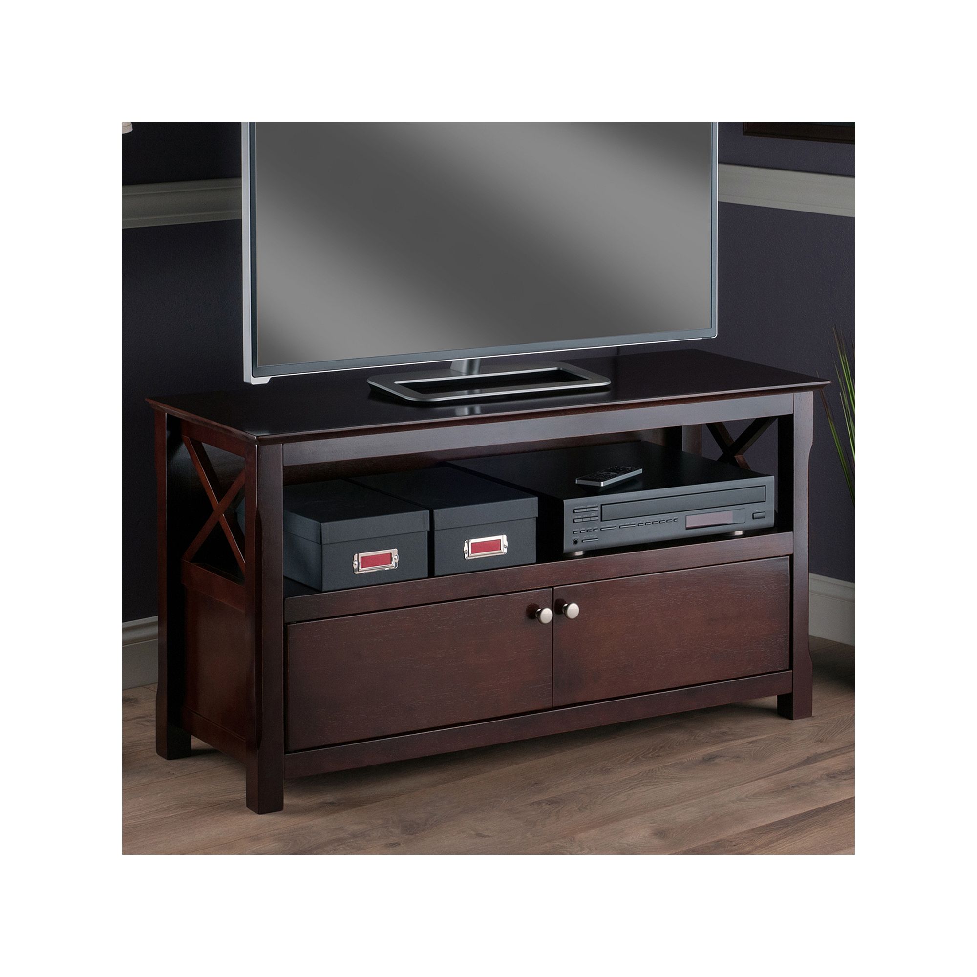 Winsome Xola TV Stand, Cappucino