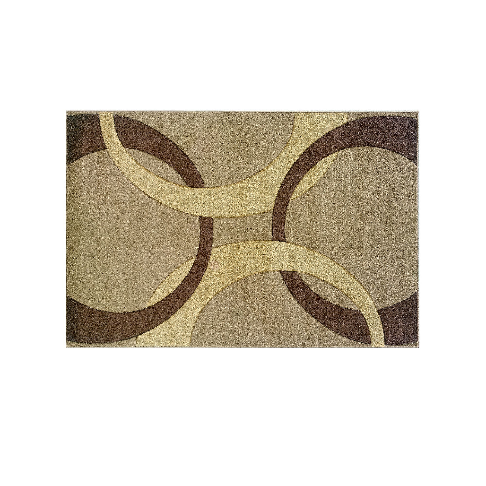 Linon Corfu Collection Circles Rug