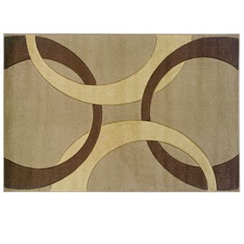 Linon Corfu Collection Circles Rug