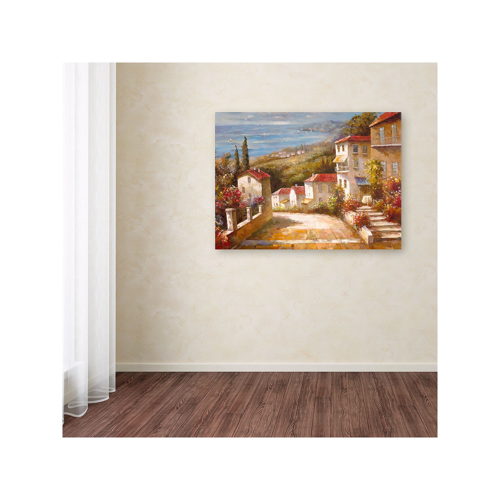 Home in Tuscany Canvas Wall Art, Multicolor