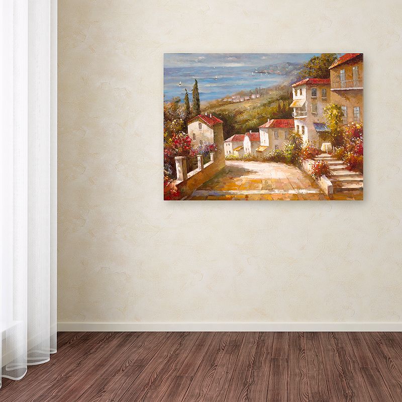 Home in Tuscany Canvas Wall Art, Multicolor, 35X47