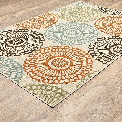 StyleHaven Montgomery Medallion Indoor Outdoor Rug