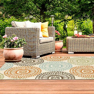 StyleHaven Montgomery Medallion Indoor Outdoor Rug