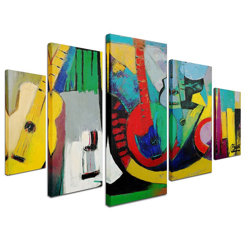 Strings 5-piece Canvas Wall Art Set, Multicolor