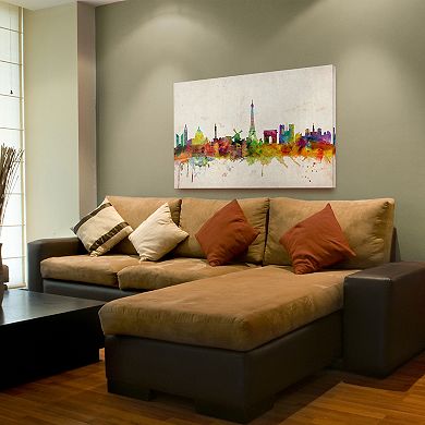 "Paris Skyline" Canvas Wall Art