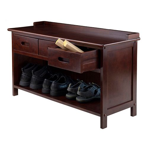 Winsome Adriana 3Drawer Storage Bench