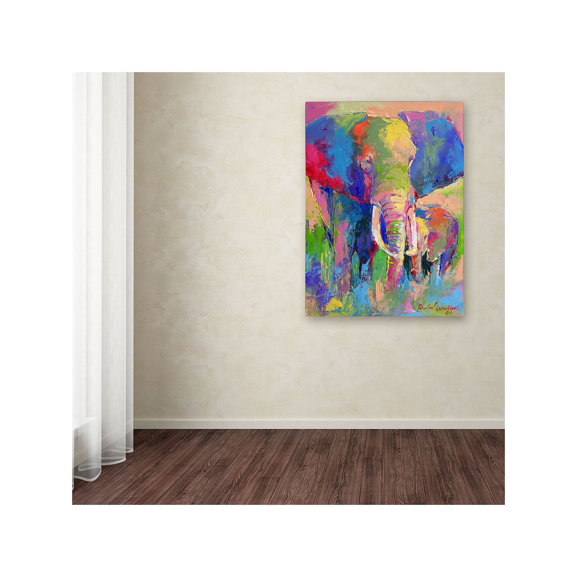 Elephant 1 Canvas Wall Art, Multicolor