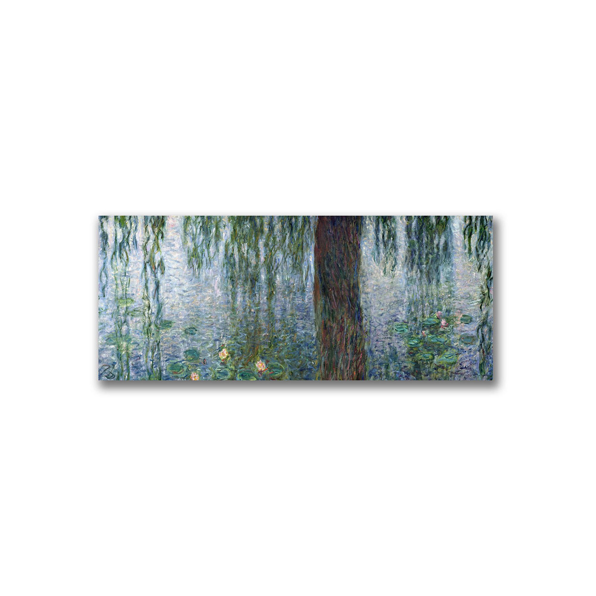 Water Lilies Morning Canvas Wall Art by Claude Monet, Multicolor
