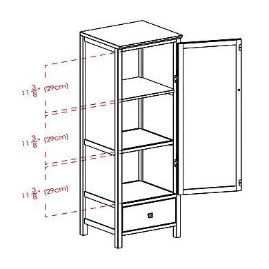 Winsome Brooke Storage Cabinet