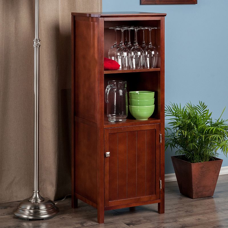 Winsome Brooke Storage Cabinet, Brown, Furniture