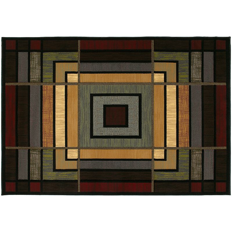 United Weavers Contours Ambience Geometric Rug, Grey, 8X11 Ft