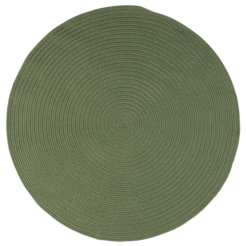 Colonial Mills Brightside Braided Reversible Indoor Outdoor Rug, Green, 2X6FT OVAL