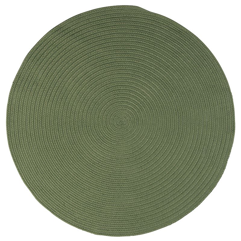 Colonial Mills Brightside Braided Reversible Indoor Outdoor Rug, Green, 5X7FT OVAL