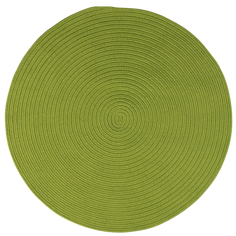 Colonial Mills Brightside Braided Reversible Indoor Outdoor Rug, Green, 2X8FT OVAL