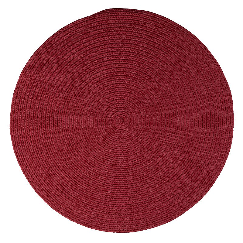 Colonial Mills Brightside Braided Reversible Indoor Outdoor Rug, Red, 2X8FT OVAL