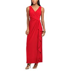 Red mother of the bride dress