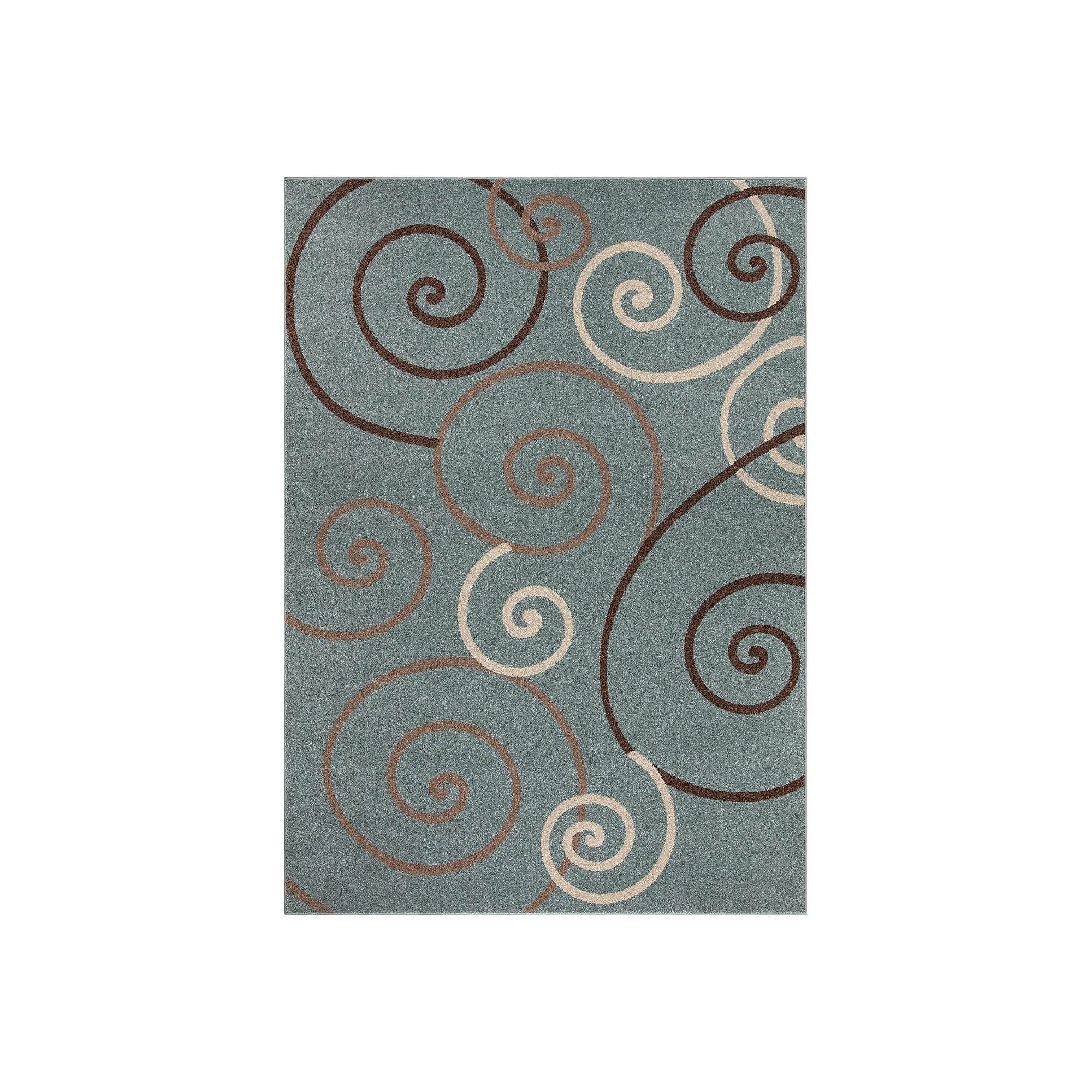 Merinos Talya Scroll Rug, Blue
