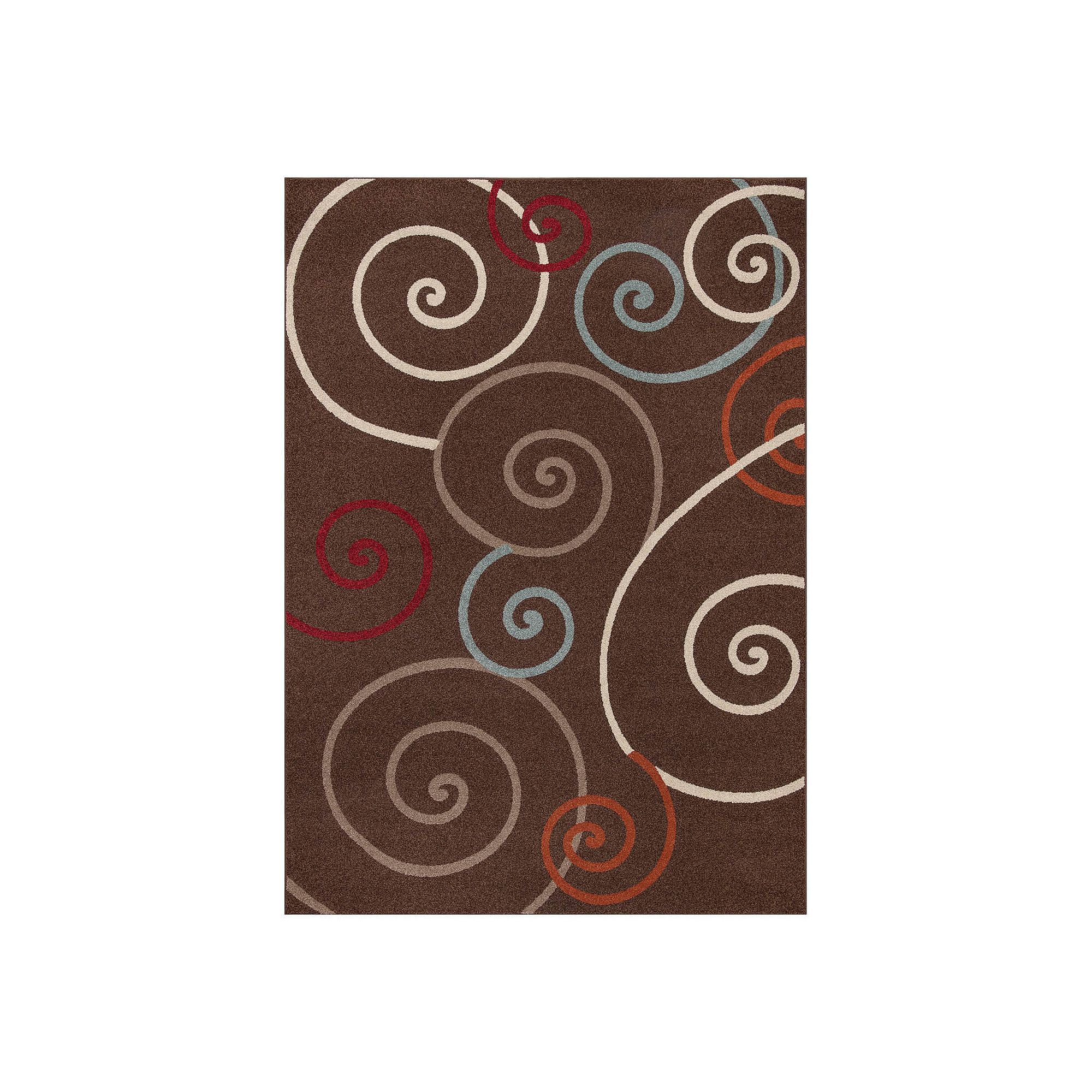 Merinos Talya Scroll Rug, Brown