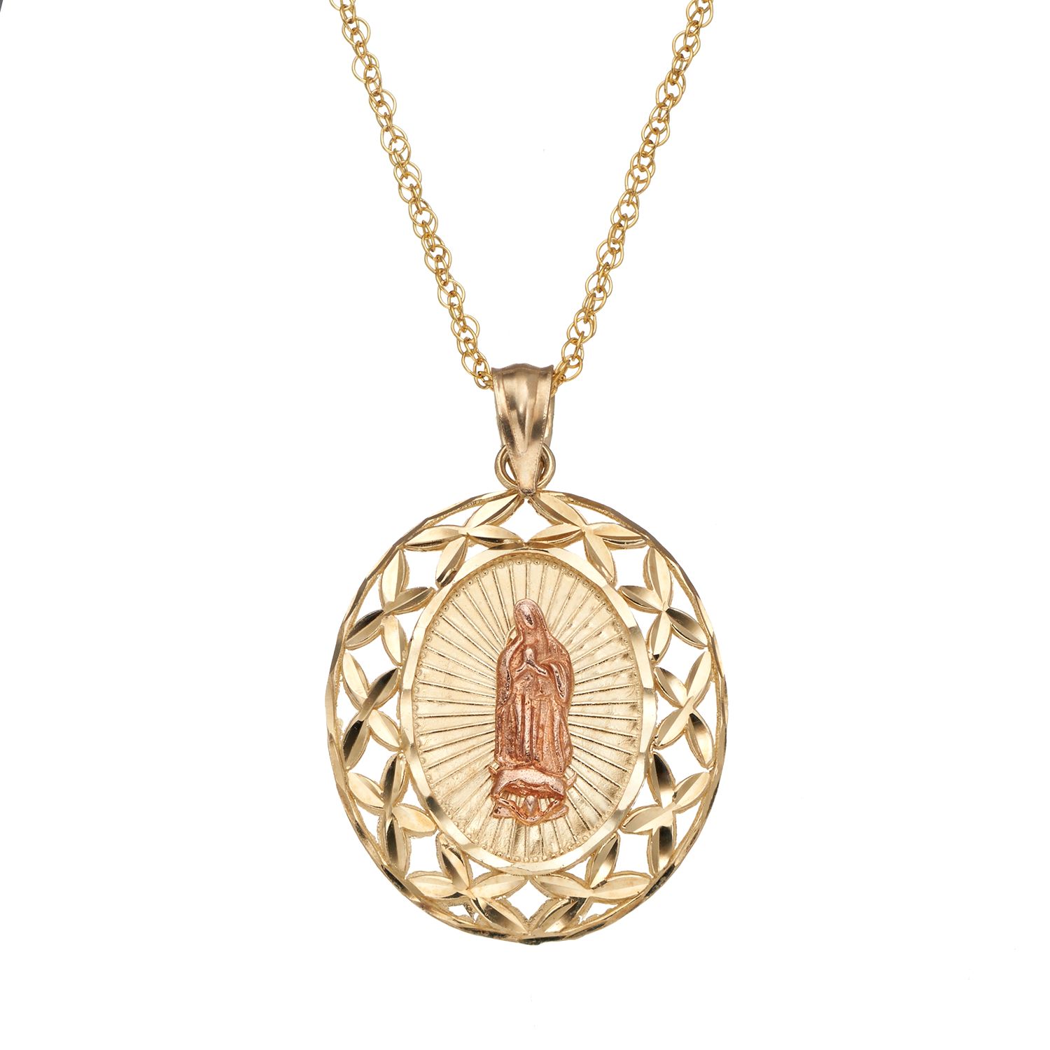 children's virgin mary necklace