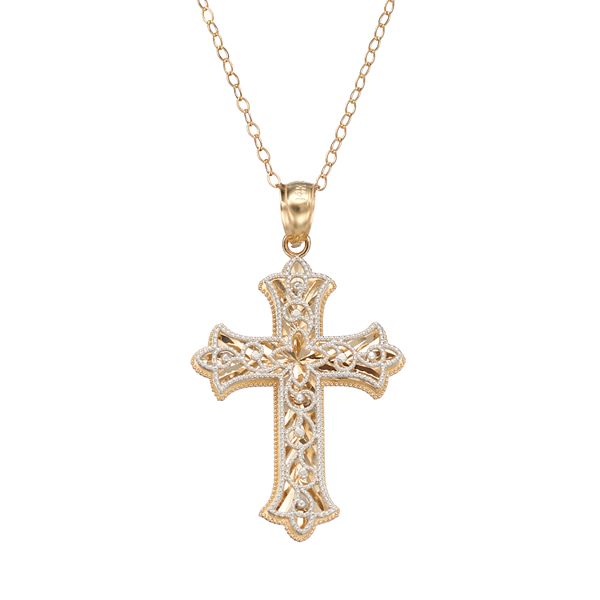 Kohls gold deals cross necklace