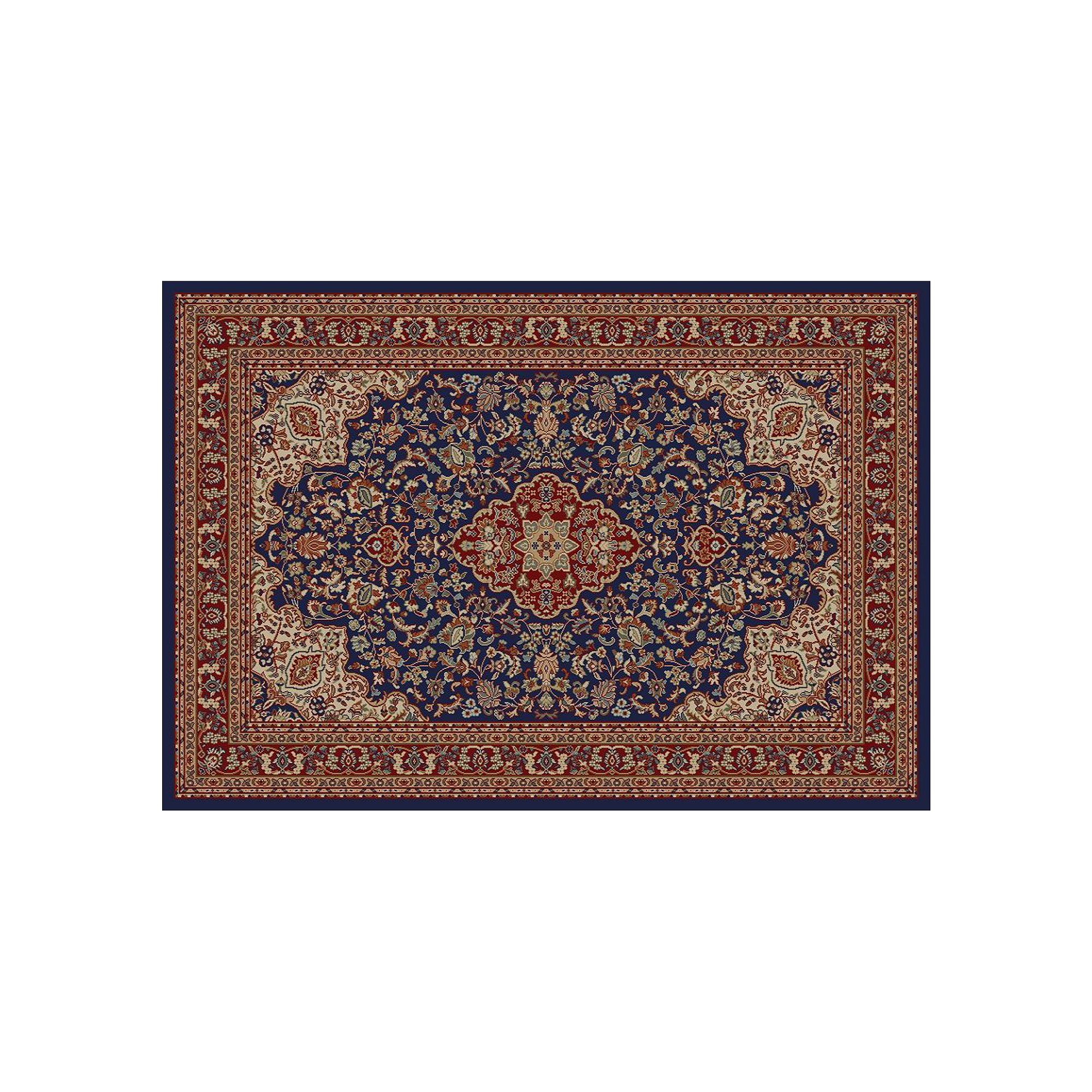 Merinos Heriz Floral Scroll Rug, Blue