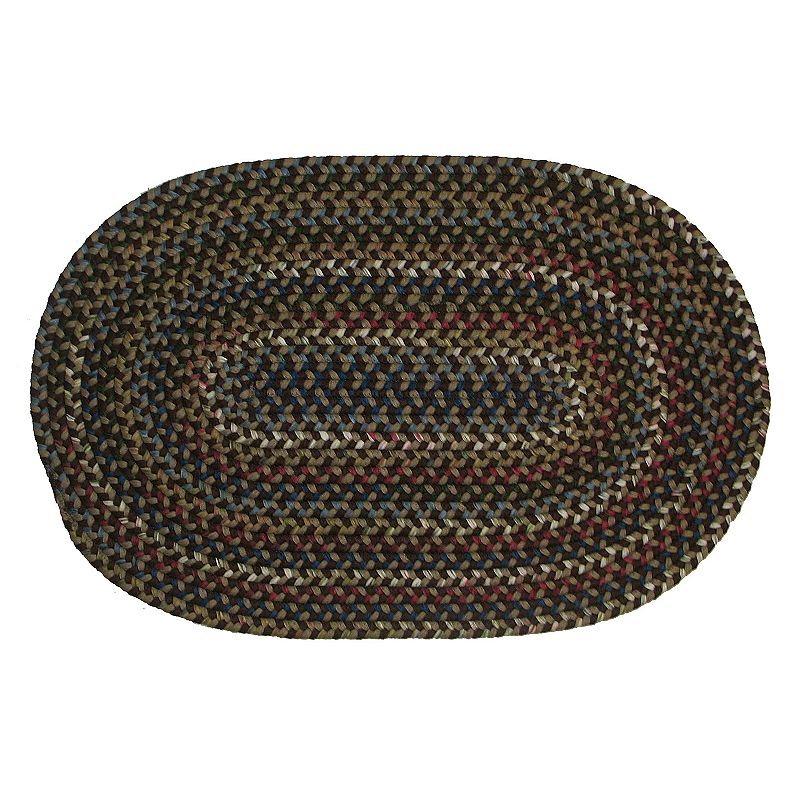 Colonial Mills Cape Beth Braided Rug, Brown, 5Ft Rnd