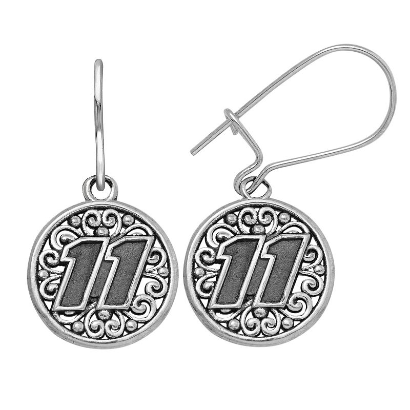 Insignia Collection NASCAR Denny Hamlin Stainless Steel 11 Drop Earrin