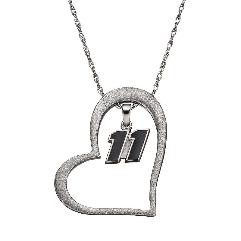 Insignia Collection NASCAR Denny Hamlin 11 Stainless Steel Heart Penda