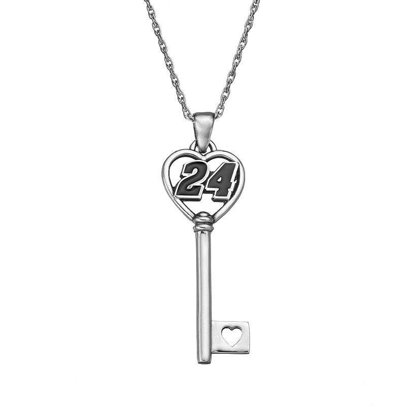 Insignia Collection NASCAR Jeff Gordon 24 Stainless Steel Key Pendant 