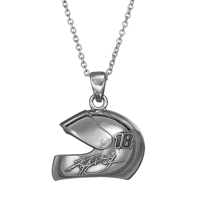 Insignia Collection NASCAR Kyle Busch 18 Stainless Steel Helmet Pendan