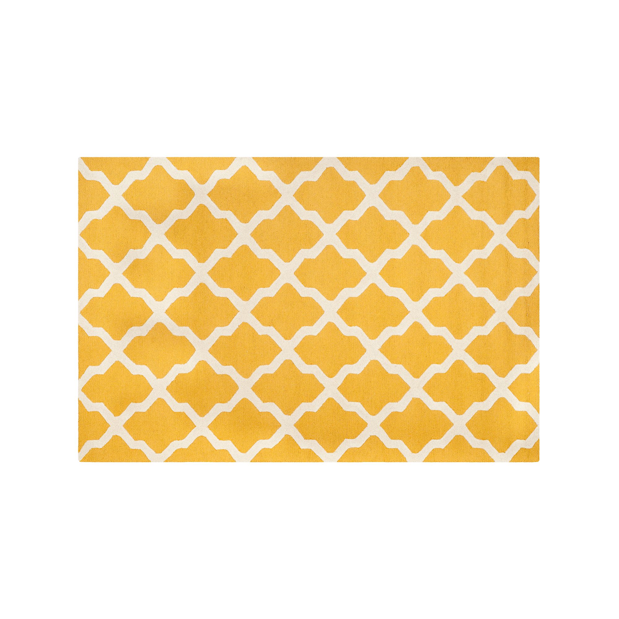 Safavieh Cambridge Lattice Wool Rug, Gold Ivory