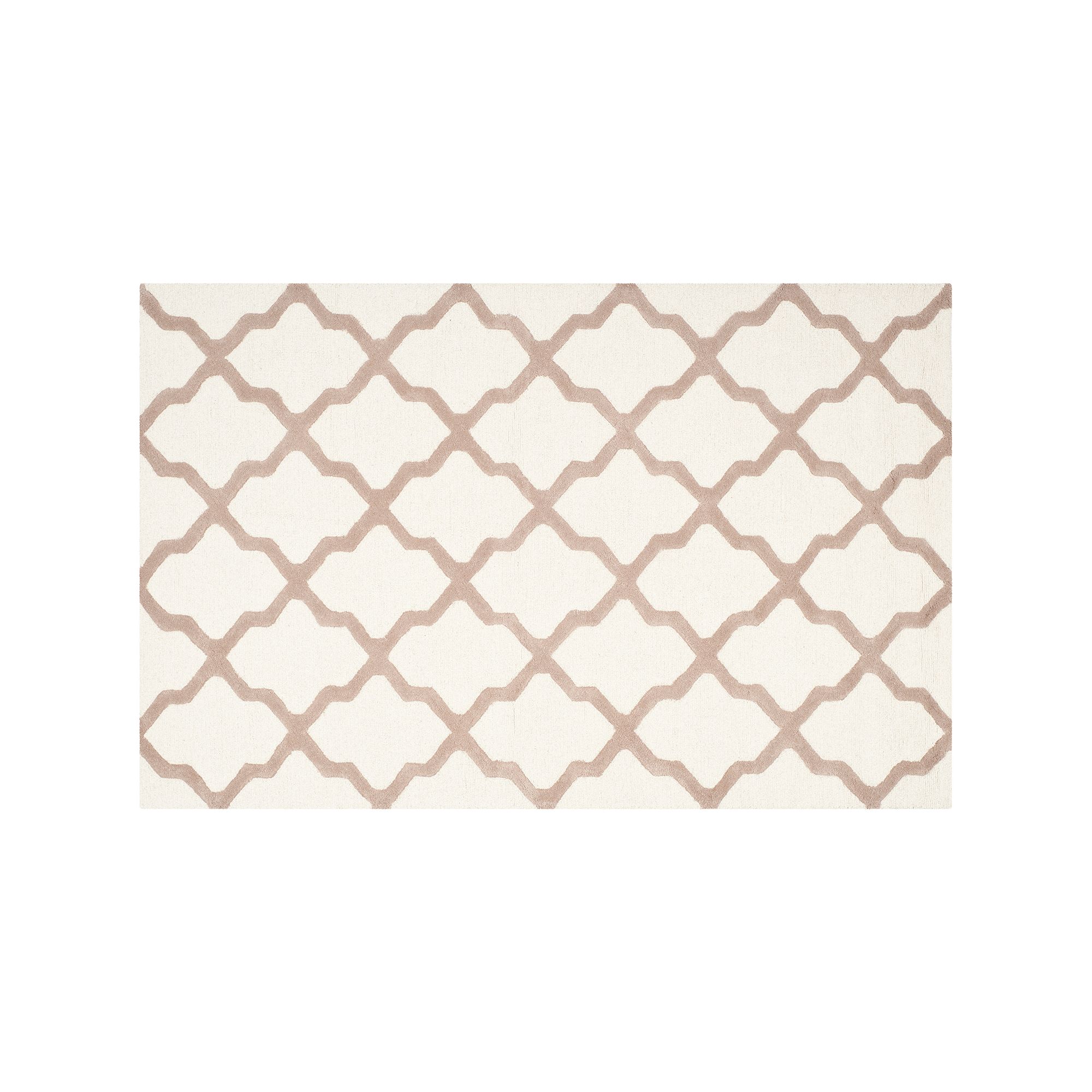 Safavieh Cambridge Lattice Wool Rug, Ivory Beige