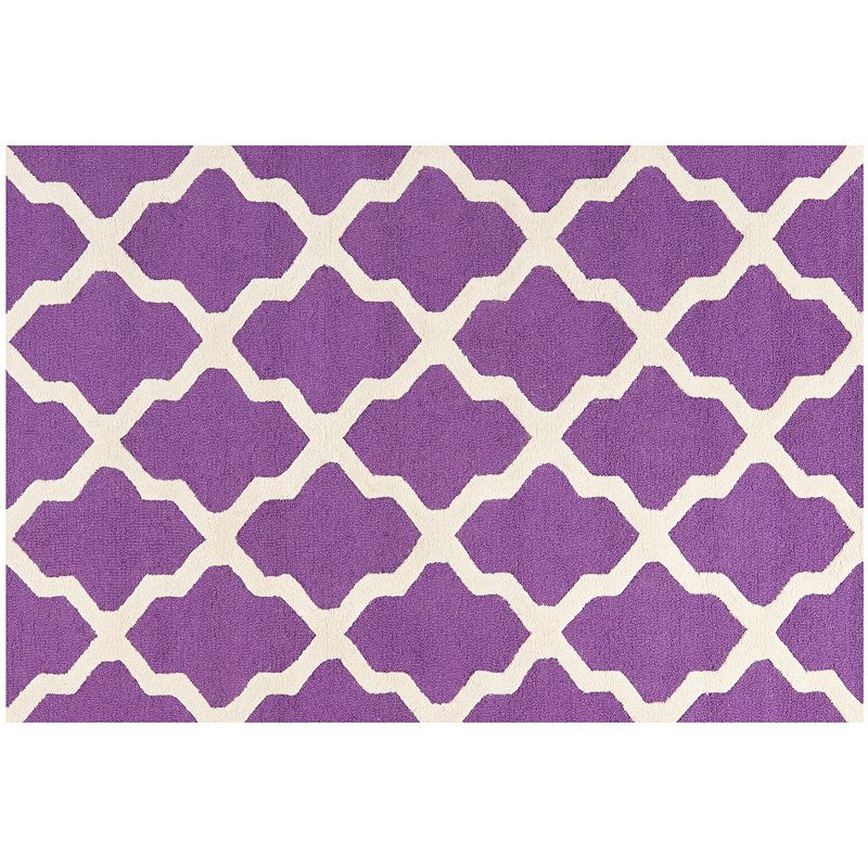 Safavieh Cambridge Lattice Wool Rug, Purple, 8X10 Ft