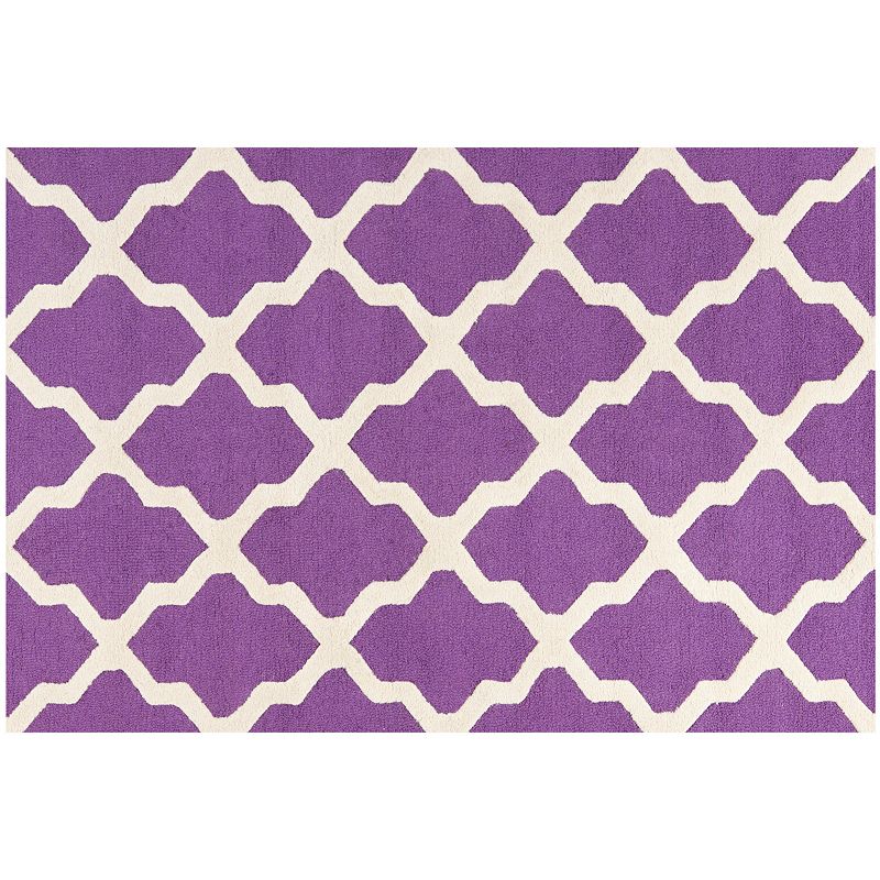 Safavieh Cambridge Lattice Wool Rug, Purple, 8X10 Ft