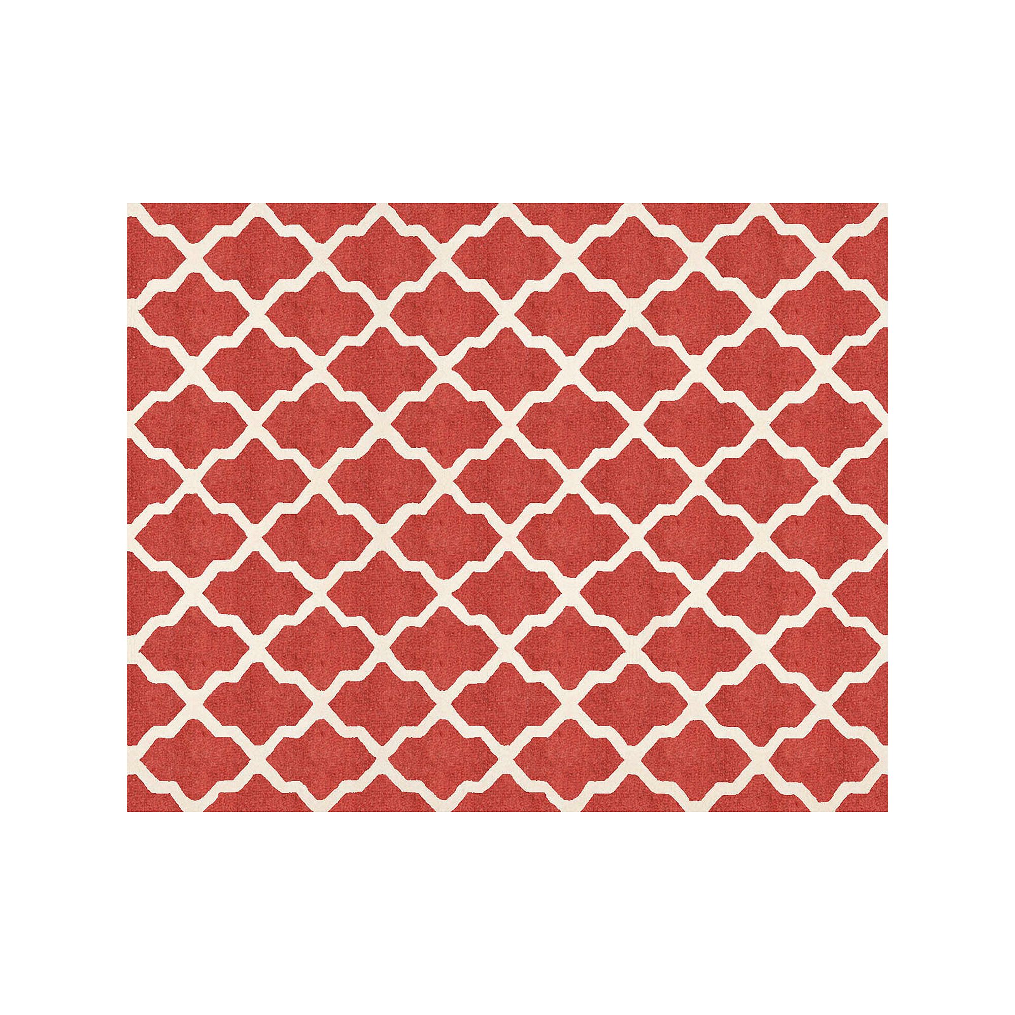 Safavieh Cambridge Lattice Wool Rug, Rust Ivory