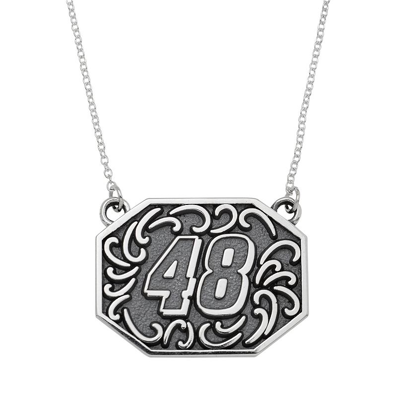 Insignia Collection NASCAR Jimmie Johnson Stainless Steel 48 Pendant, 
