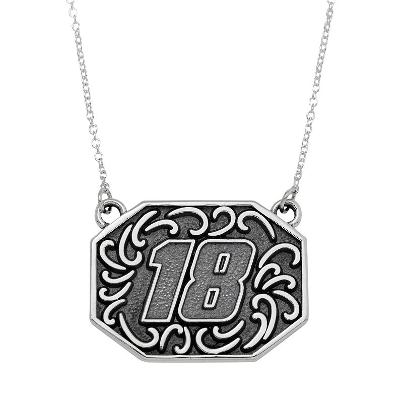 Insignia Collection NASCAR Kyle Busch Stainless Steel 18 Pendant, Wome