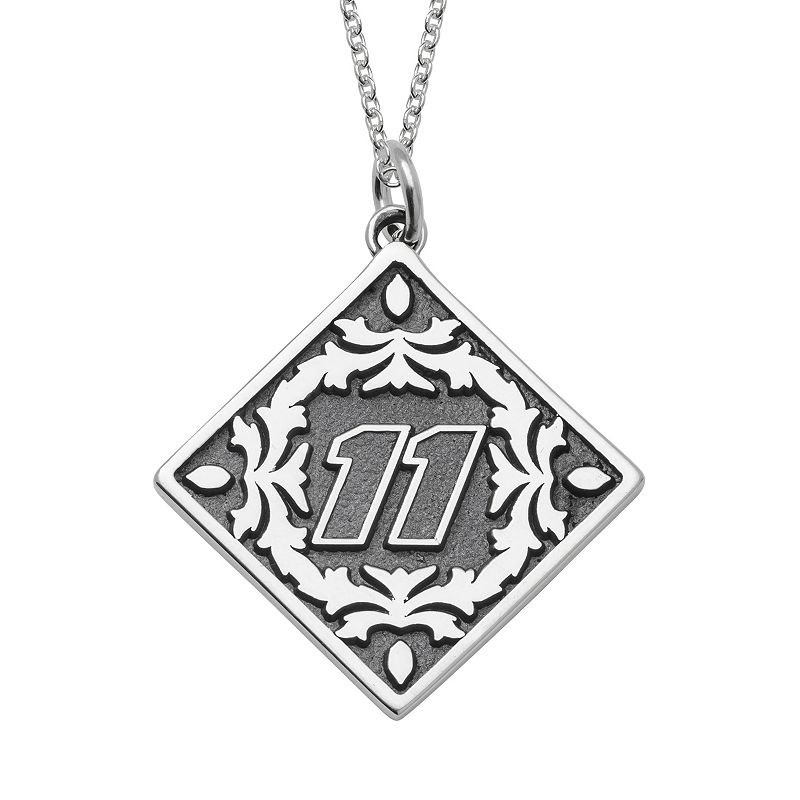 Insignia Collection NASCAR Denny Hamlin 11 Stainless Steel Pendant Nec