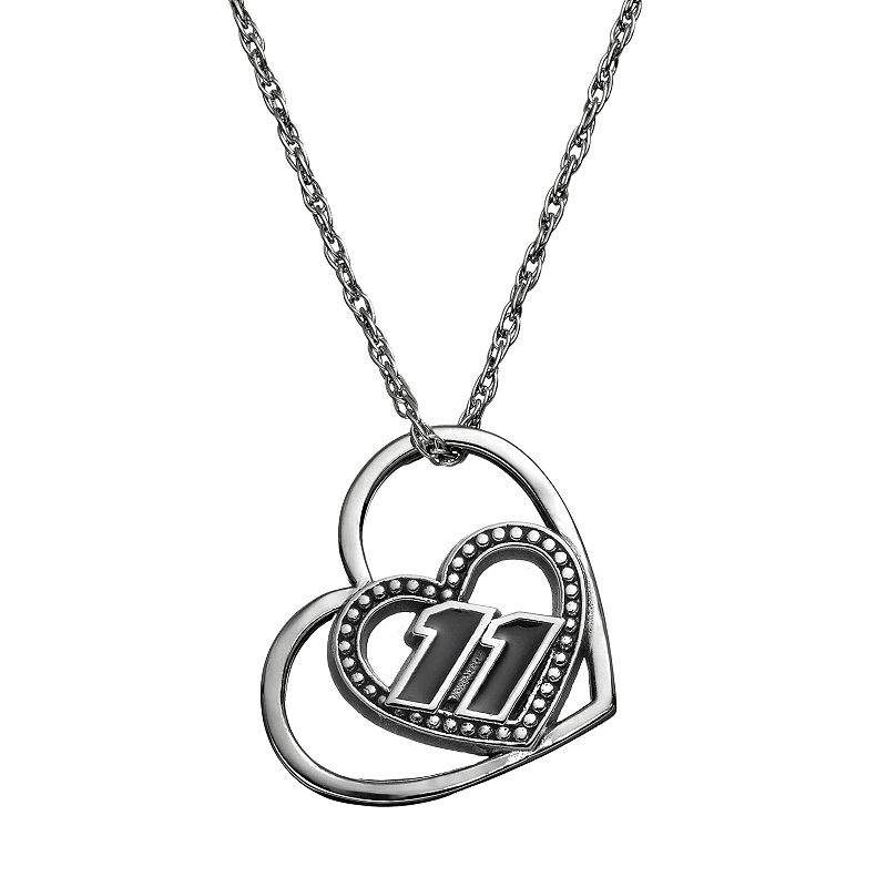 Insignia Collection NASCAR Denny Hamlin 11 Stainless Steel Heart Penda