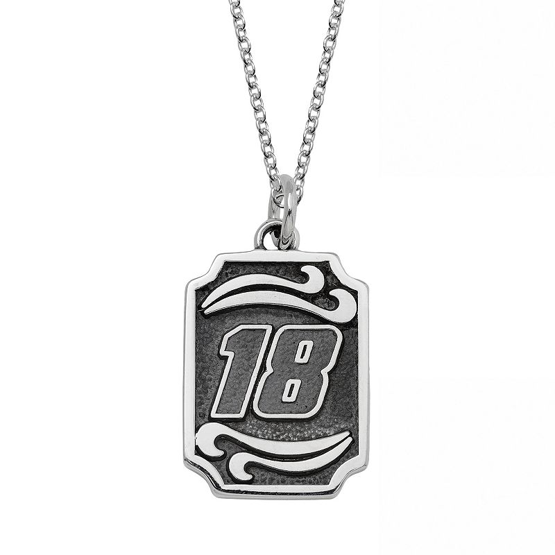 Insignia Collection NASCAR Kyle Busch Stainless Steel 18 Pendant, Wome
