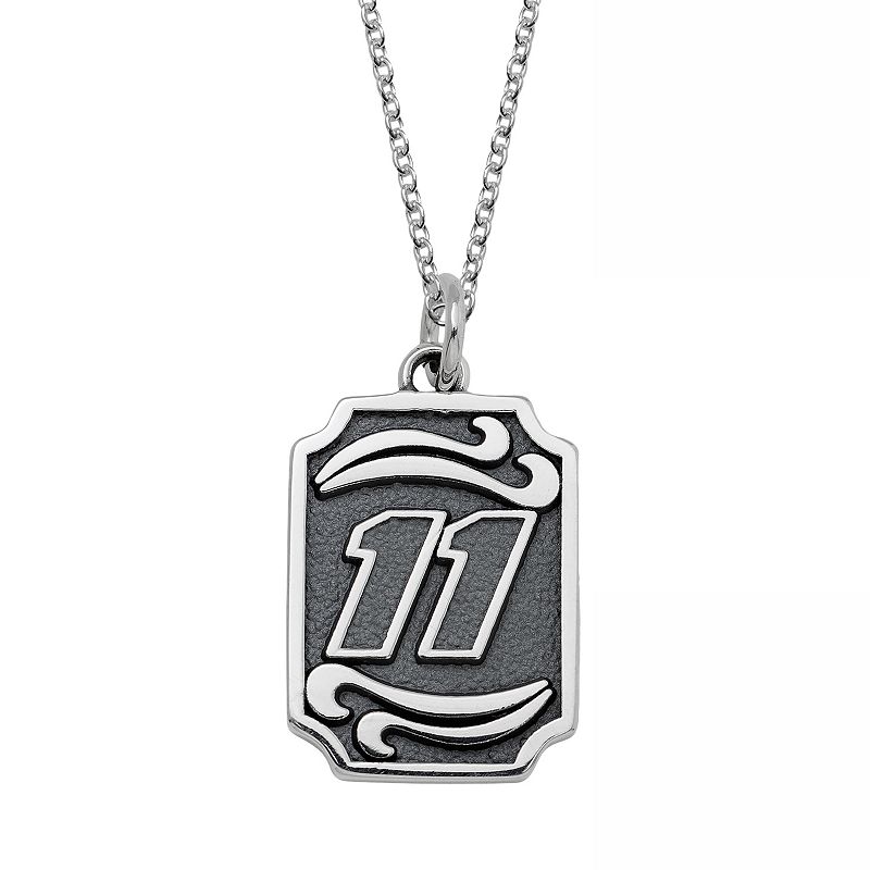 Insignia Collection NASCAR Denny Hamlin Stainless Steel 11 Pendant, Wo