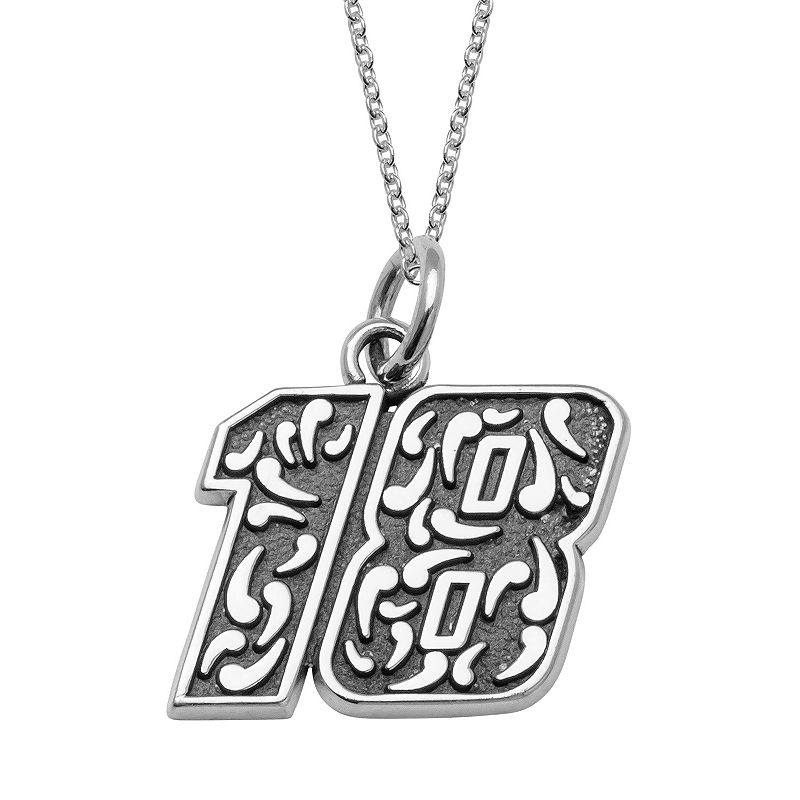 Insignia Collection NASCAR Kyle Busch 18 Stainless Steel Pendant Neckl